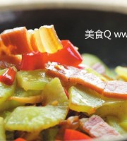 莴笋炒诺邓火腿