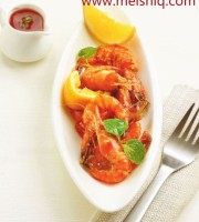 美味可口柠檬甜辣虾