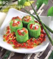 粉蒸丝瓜盅：丝瓜小窍门