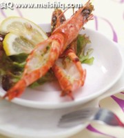 大蒜黄油烤鲜虾