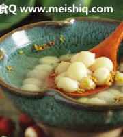 桂花鸡头米糖水