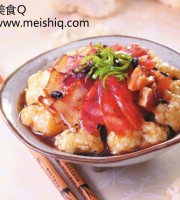 花菜腊味合蒸：风味独特调味品