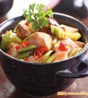 色香诱人的照烧酱杏鲍菇