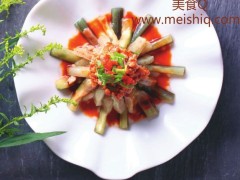 虾酱肉末茄条：别有风味