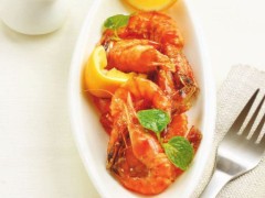 美味可口柠檬甜辣虾