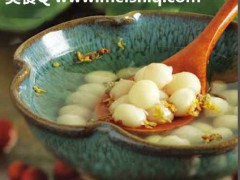 桂花鸡头米糖水