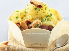美味浓香淡菜蒜香土豆泥