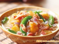 奶香十足的培根甜豆马铃薯