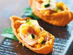 满口清香的玉米粉丝盏做法