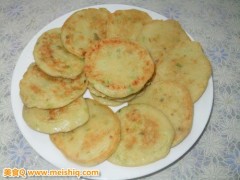 营养又美容的葱香豆渣饼