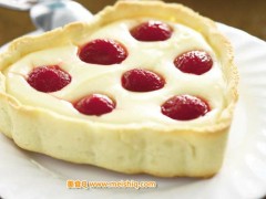 心形樱桃芝士塔