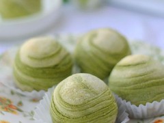 抹茶豆沙圆酥