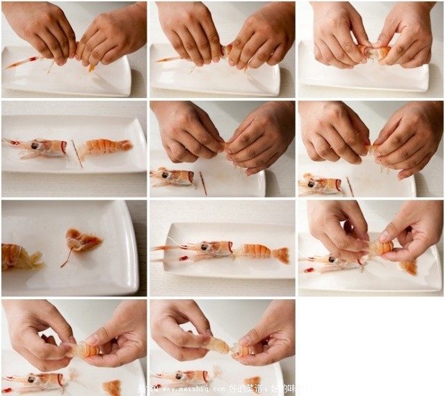 迎春尝鲜--新西兰小龙虾scampi刺身，附剥壳大法