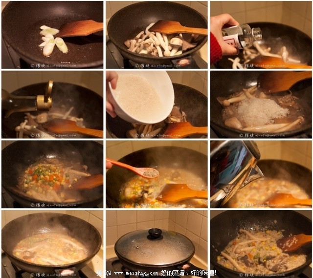 20分钟的营养快晚餐--杂烩蘑菇炖饭