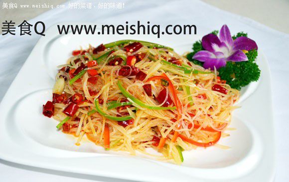 家常菜酸辣土豆丝