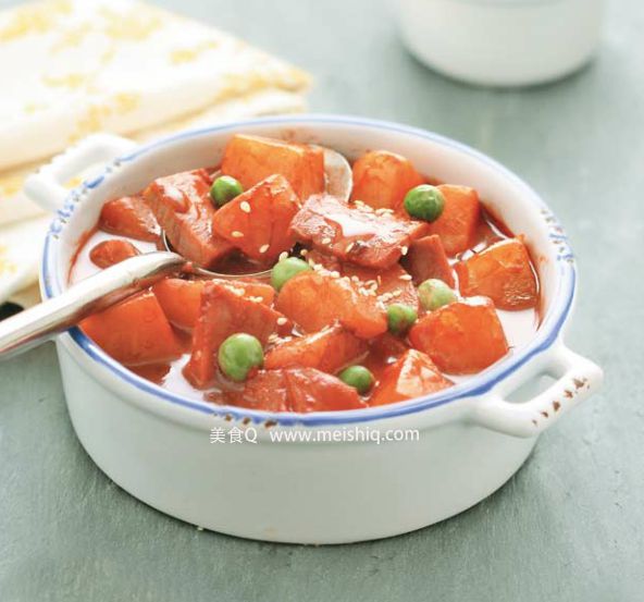 味道十足的腐乳汁炖土豆做
