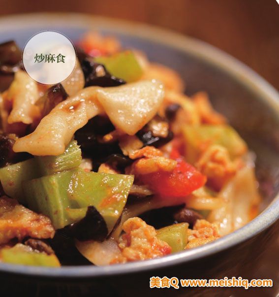 西北风味素炒麻食儿