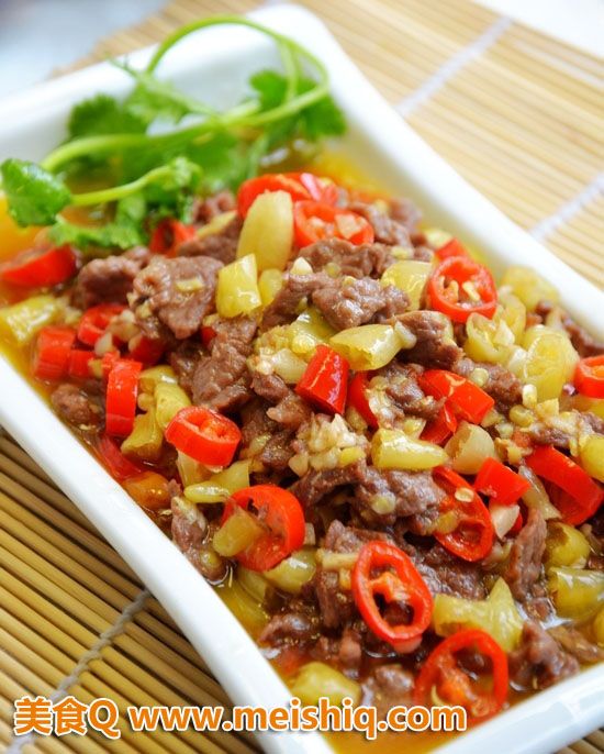小炒泡椒黄牛肉家常做法