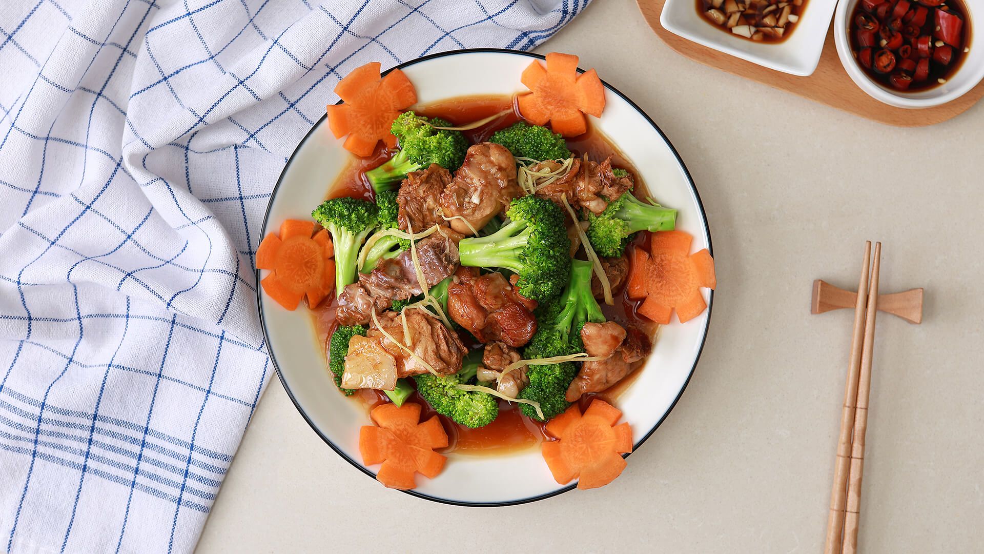 西兰花炒鸡肉