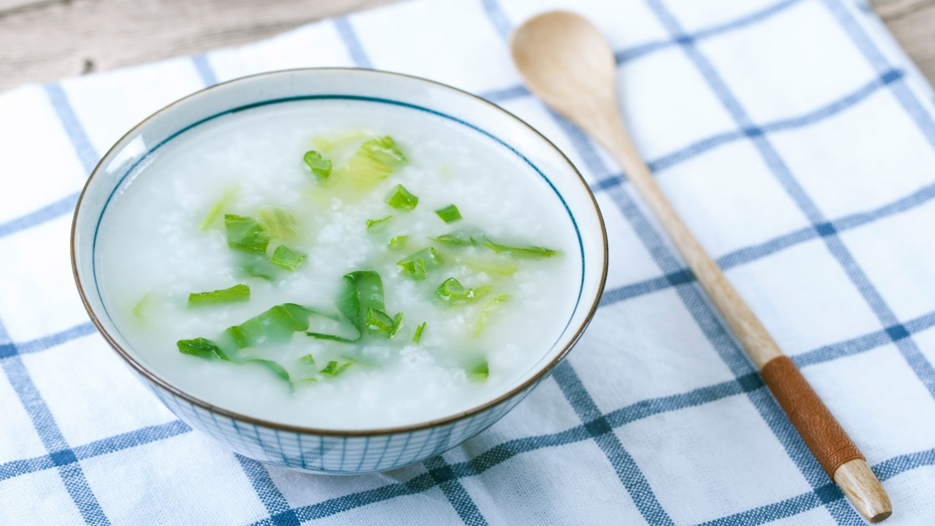 青菜大米粥
